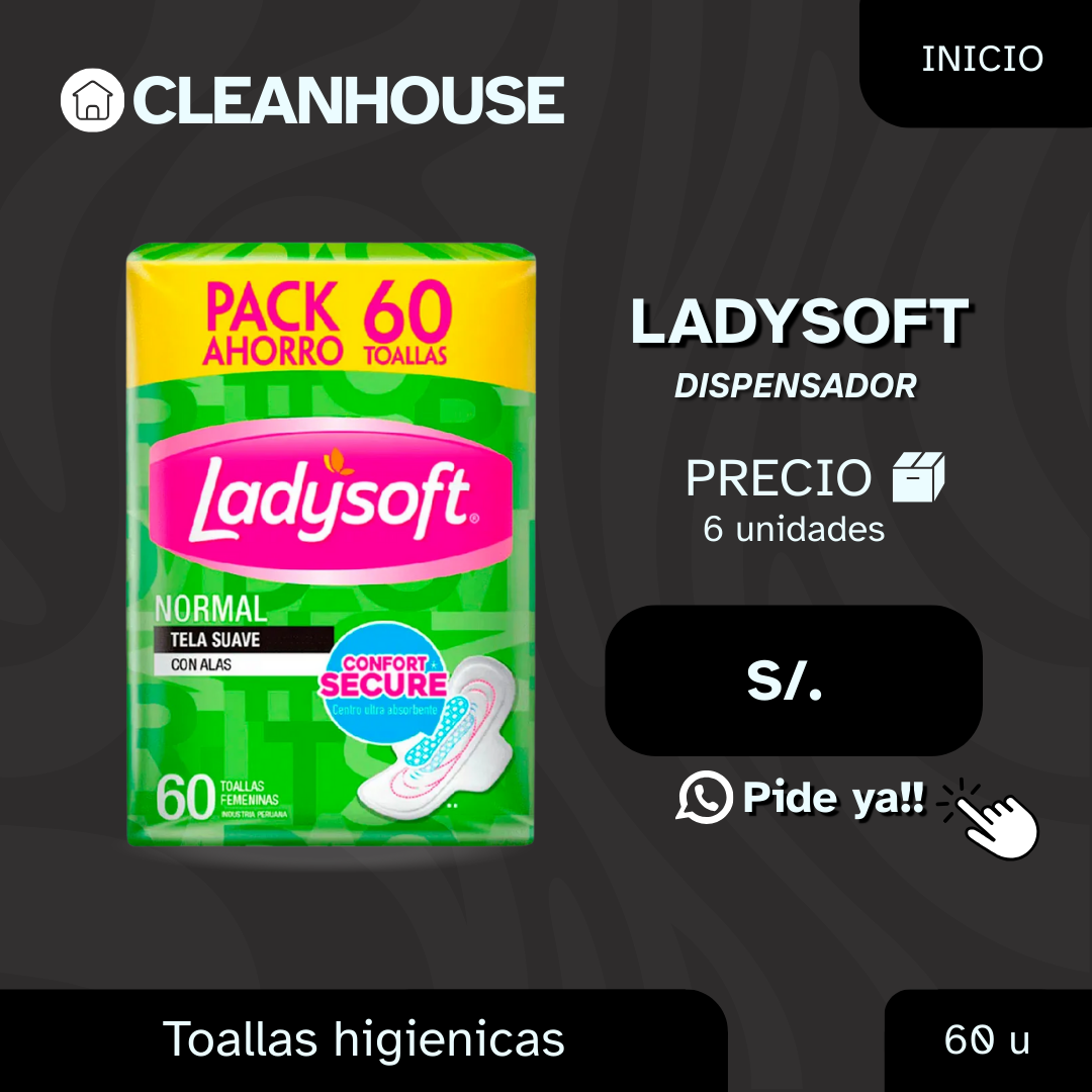 TOALLAS FEMENINAS LADYSOFT NORMAL