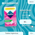 TOALLAS FEMENINAS NOSOTRAS GEL NATURAL DE ALAS