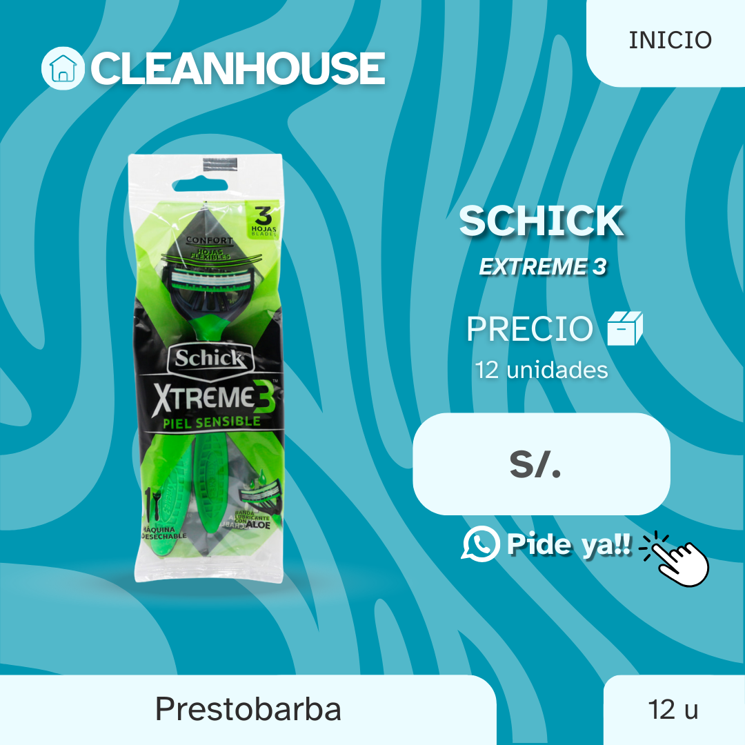 PRESTOBARBA SHICK 3 HOJAS