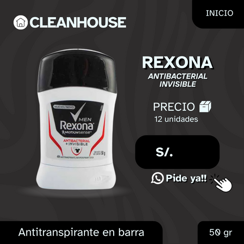 ANTITRANSPIRANTE DE BARRA REXONA
