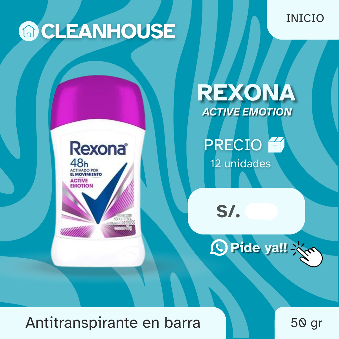 ANTITRANSPIRANTE DE BARRA REXONA