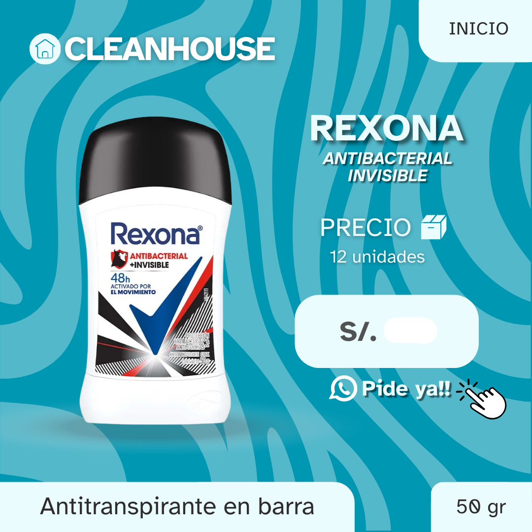 ANTITRANSPIRANTE DE BARRA REXONA