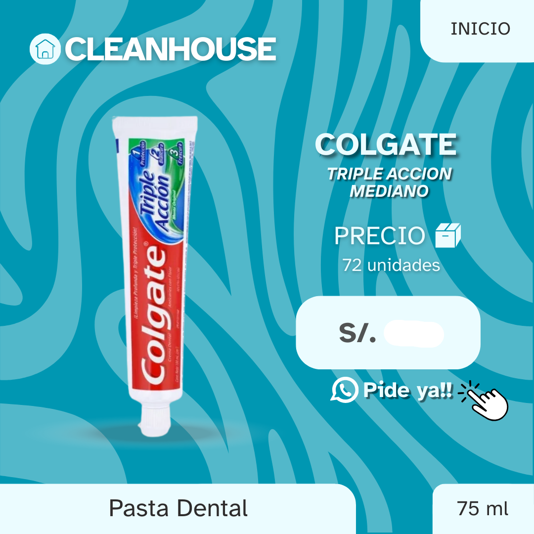 PASTA DENTAL COLGATE TRIPLE ACCION MEDIANO