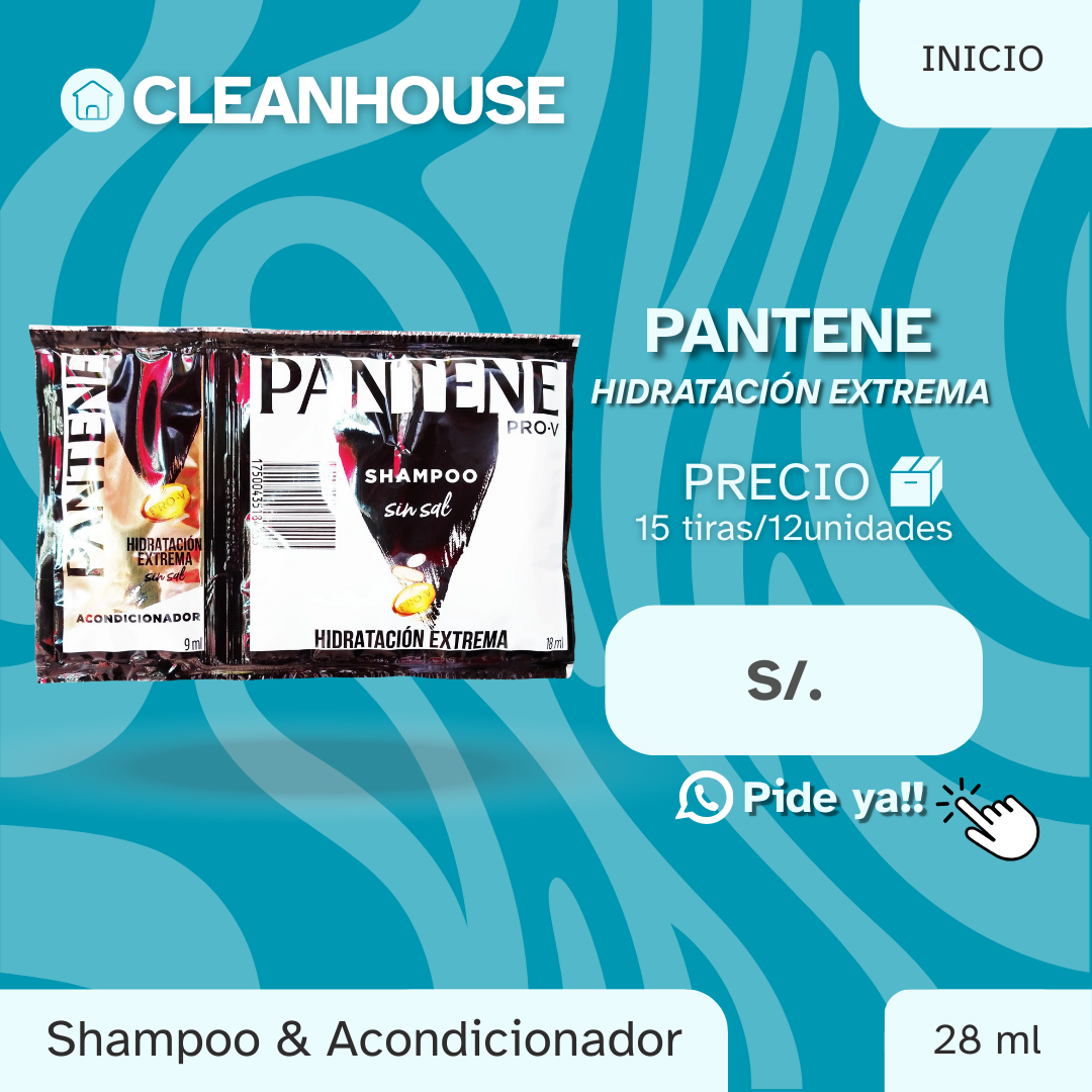 SHAMPO Y ACONDICIONADOR EN TIRA PANTENE