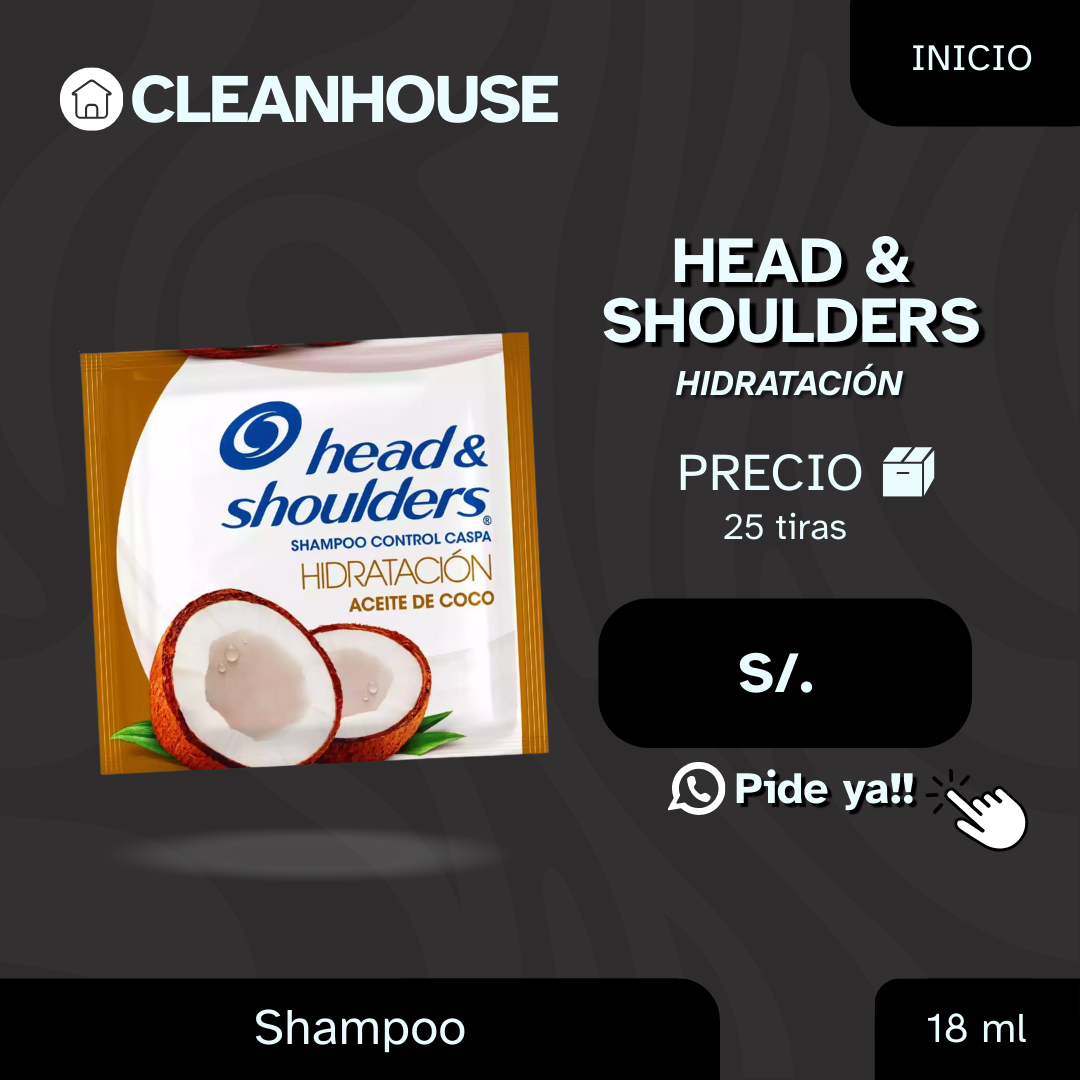SHAMPO HEAD & SHOULDERS EN TIRAS