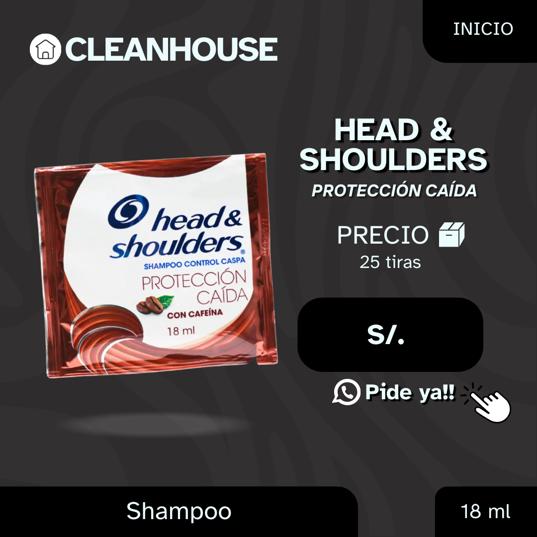 SHAMPO HEAD & SHOULDERS EN TIRAS