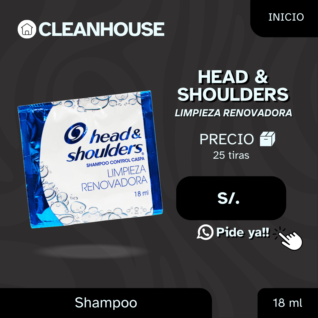 SHAMPO HEAD & SHOULDERS EN TIRAS