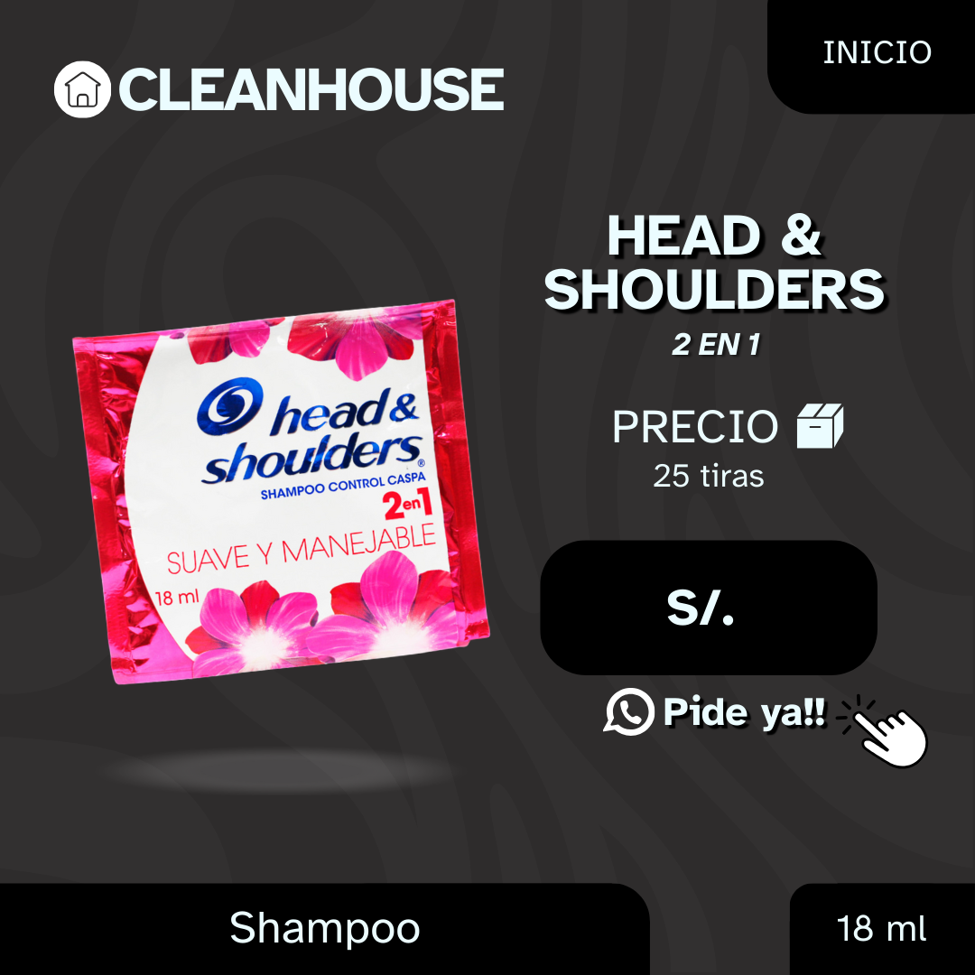 SHAMPO HEAD & SHOULDERS EN TIRAS