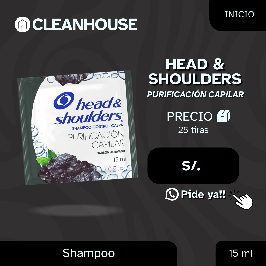 SHAMPO HEAD & SHOULDERS EN TIRAS