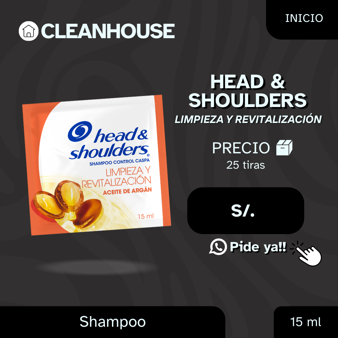 SHAMPO HEAD & SHOULDERS EN TIRAS