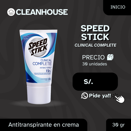 ANTITRANSPIRANTE EN CREMA SPEED STICK